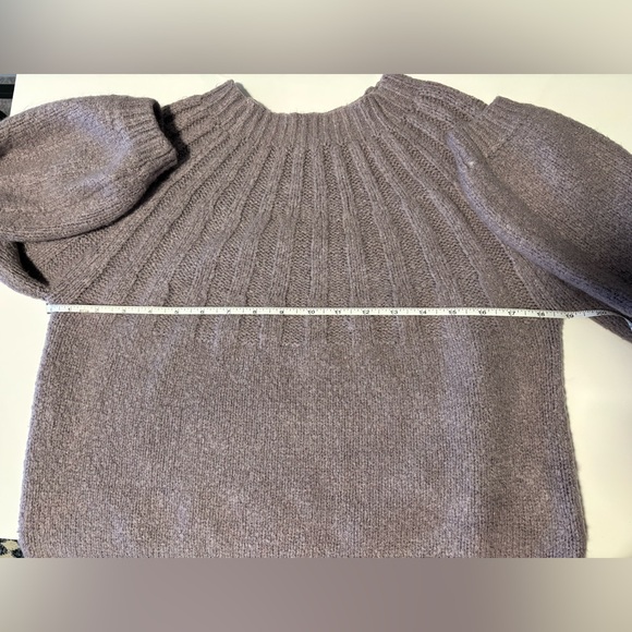 Cloth by Design Mock Neck Sweater| Medium Dusty Lavender | Ribbed Long Sleeve - Picture 8 of 10